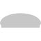 Ekena Millwork Elliptical Sunburst Architectural Grade PVC Combination Pediment, 54"W x 20-3/8"H x 2-3/4"P PEDPC054X205ELL01 - alternate 6